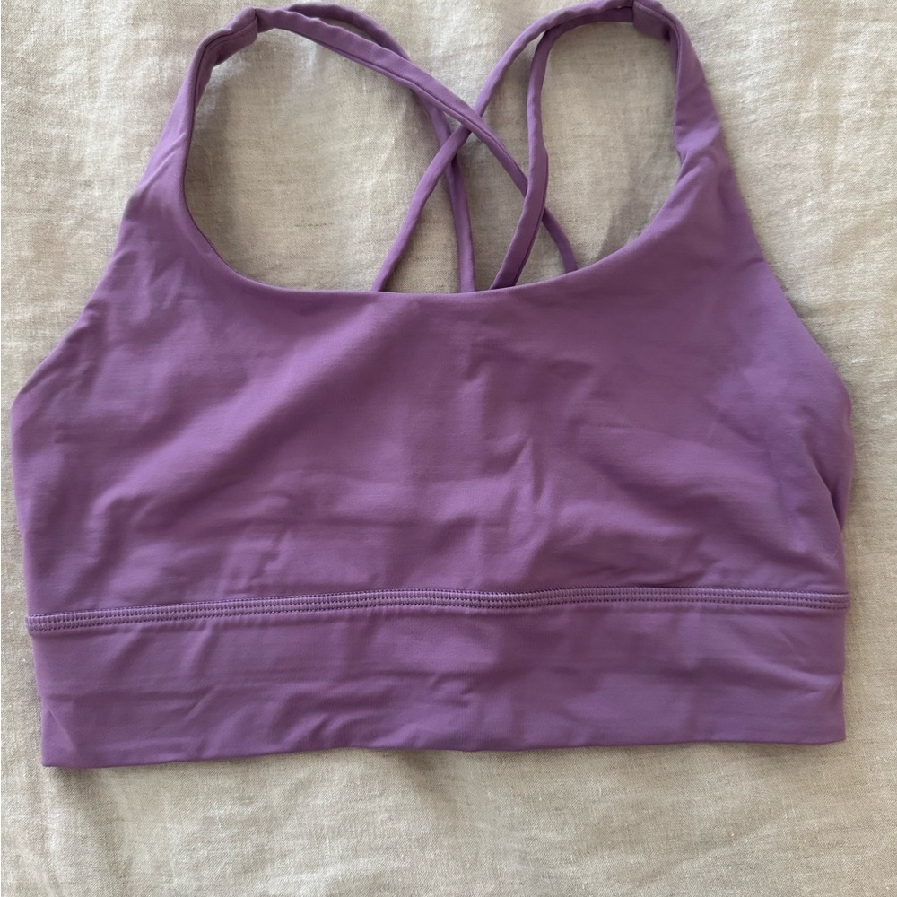 Purple Racerback Sports Bra with Medium Support
